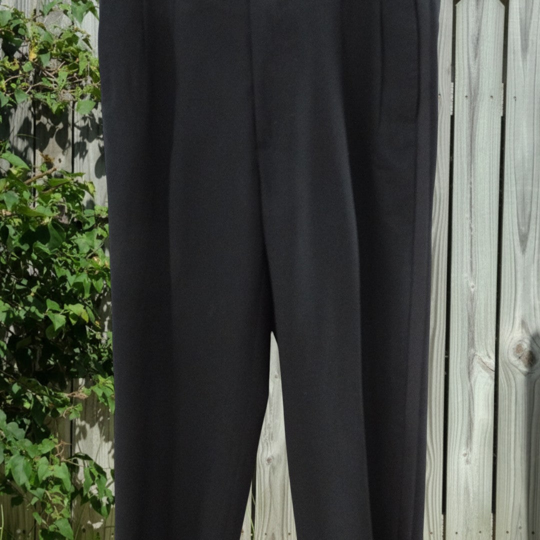 Vintage Pierre Cardin Wool Tuxedo Suit | Black Double-Breasted Jacket Pants image 4