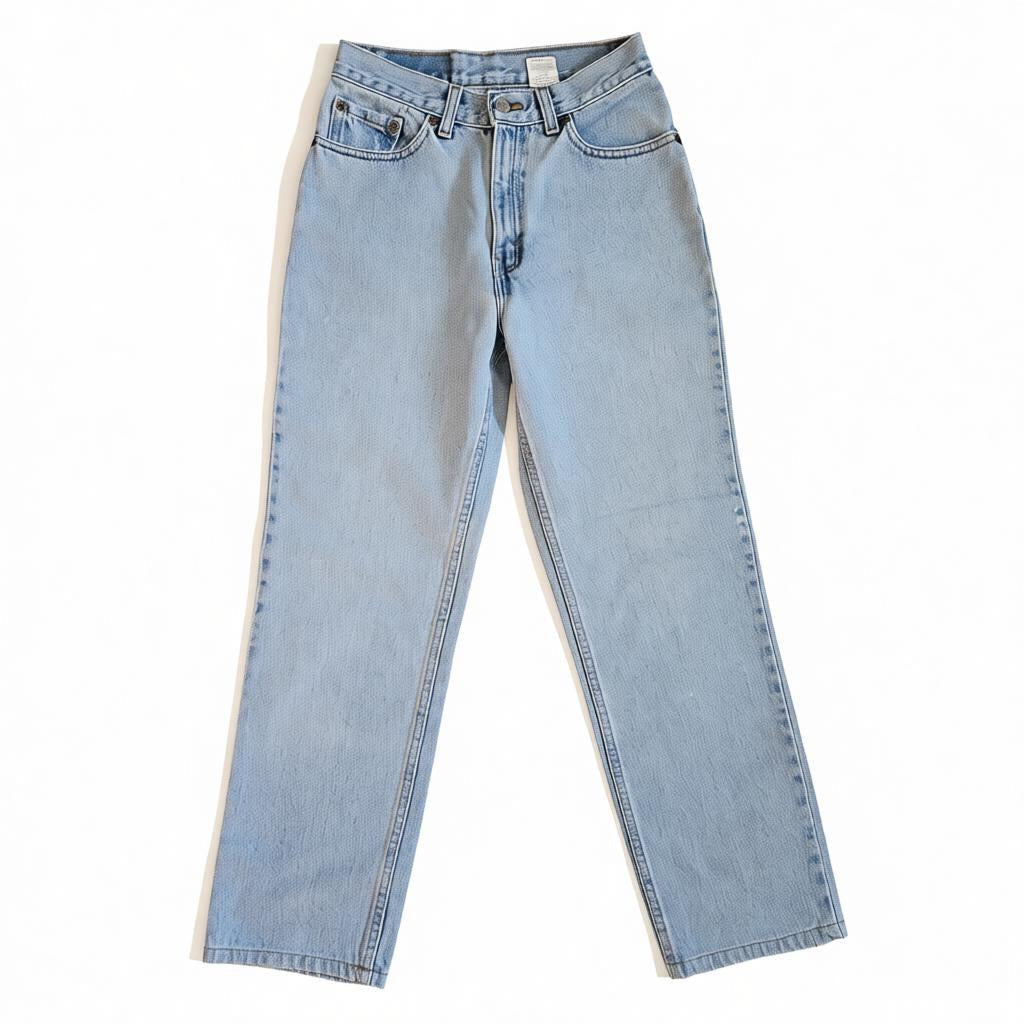 Vintage 90s Levi’s 512 Slim Fit Straight Leg Jeans | Light Wash Denim | Juniors 7 S