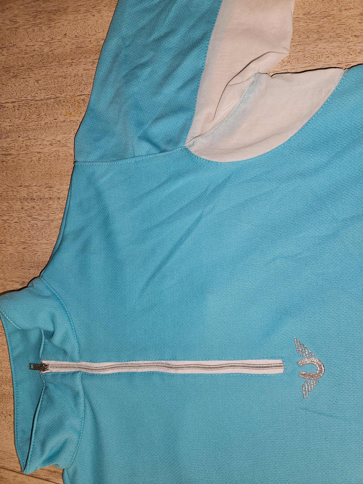 TuffRider Ventilated Technical Long Sleeve Sport Shirt - Aqua