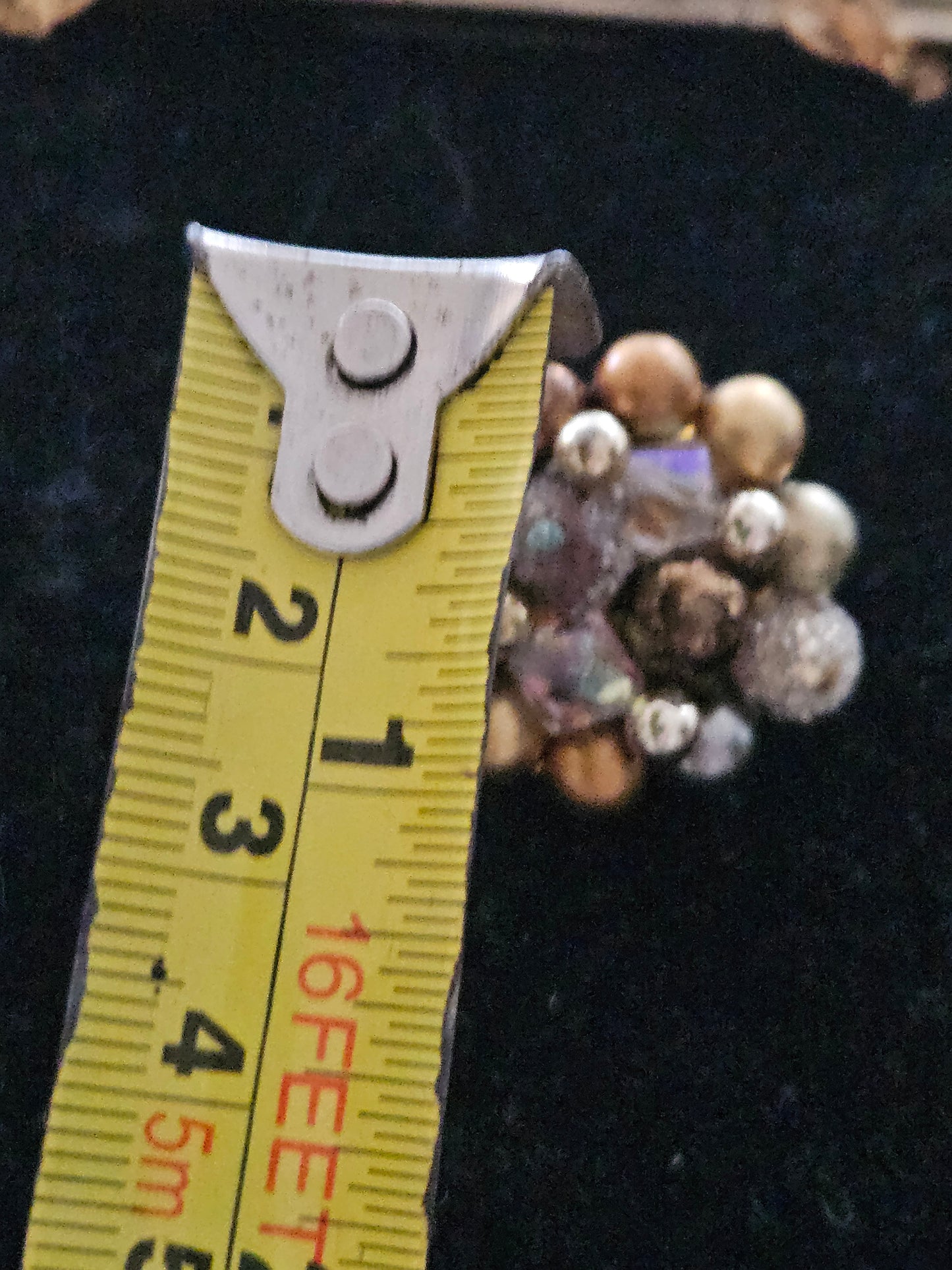 Vintage Gold & Silver Mid Century Beaded Cluster Clip-On Earrings Crystal Accents