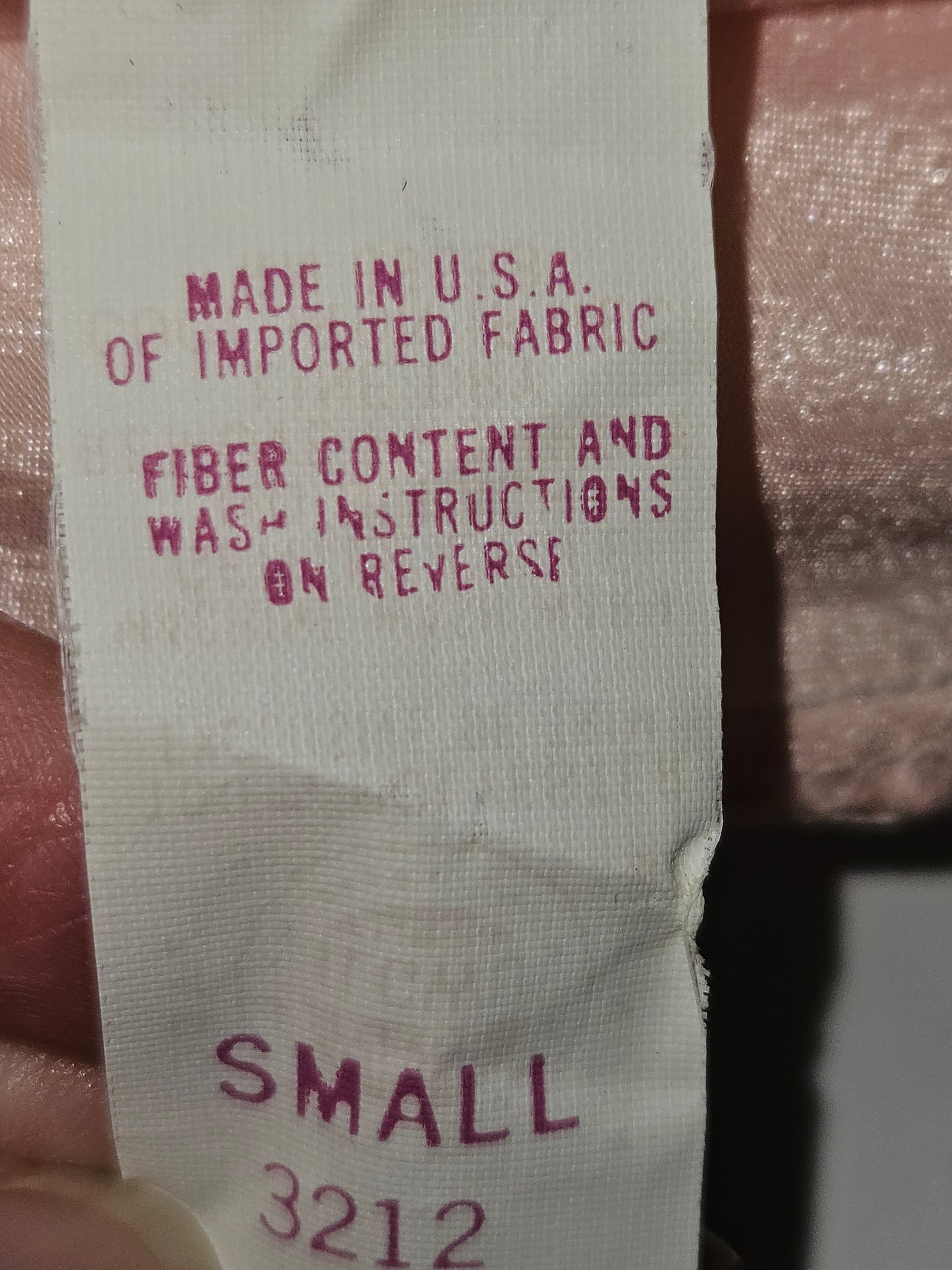 Vintage Peach Liquid Satin Teddy Lace Trim V-Neck Ruffle Legs Union Made image 7