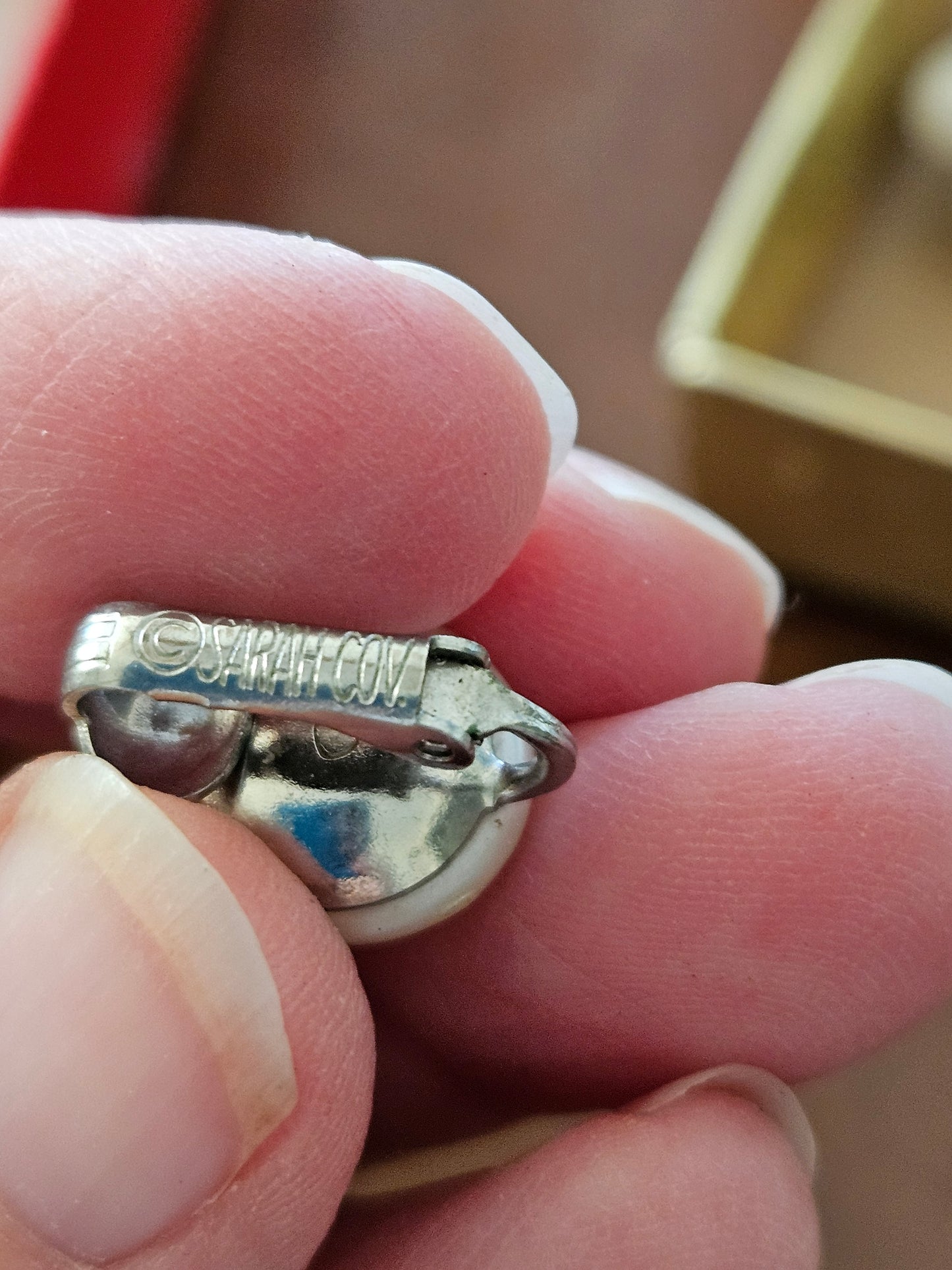 Vintage Sarah Coventry Aurora Borealis Crystal Clip-On Earrings – Silver Tone Dangle