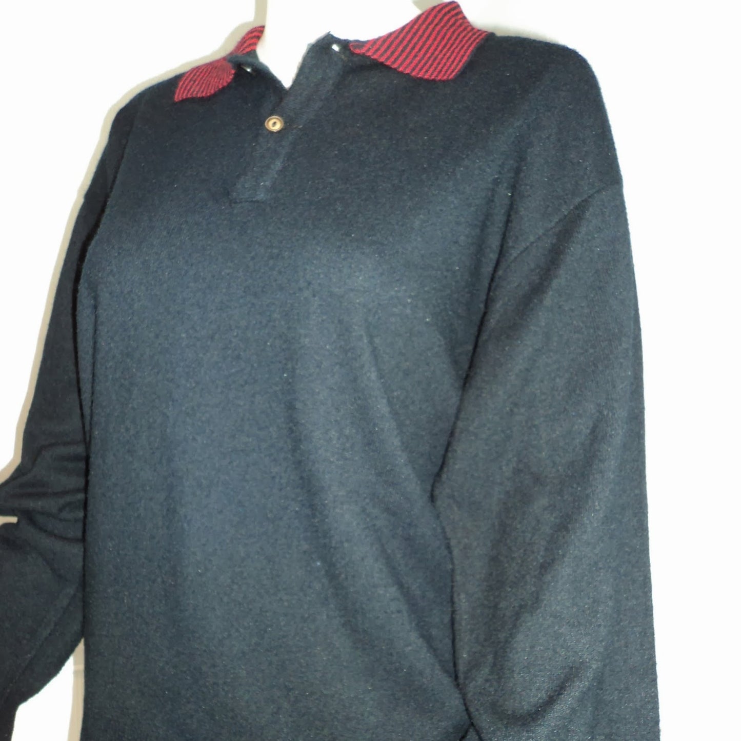 Vtg 60s 70s Cozy Grandpa Boyfriend Oversized Sweater Jumper image 2