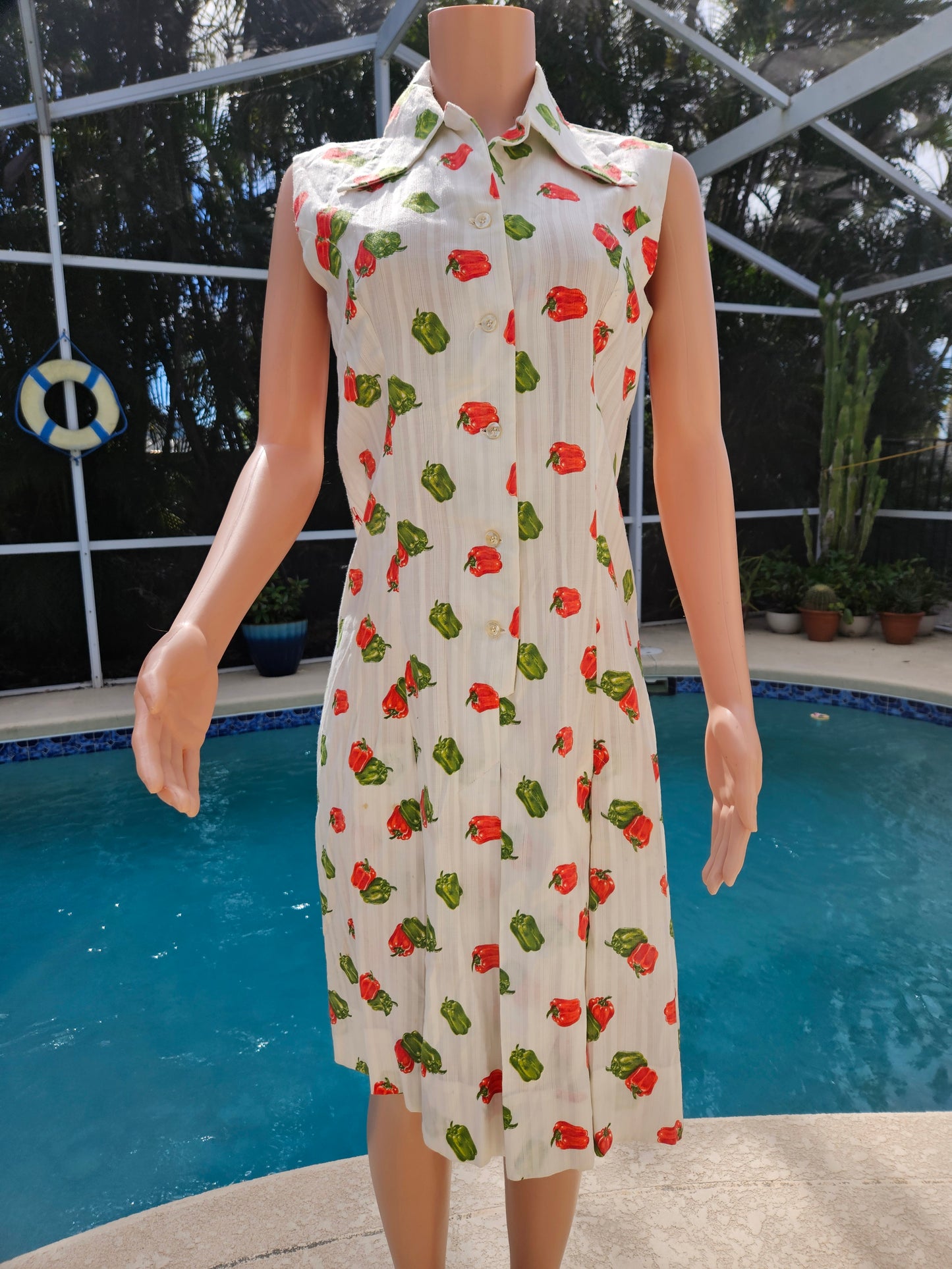 Vintage Green Pepper Dress image 2