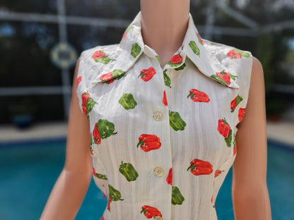 Vintage Green Pepper Dress image 1