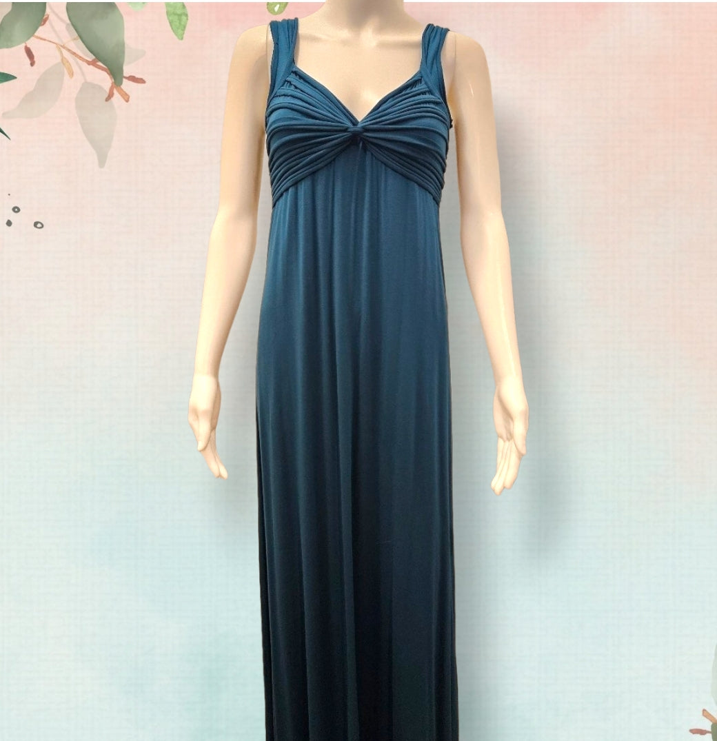 Max Studio Teal Jersey Maxi Dress image 0