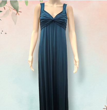 Max Studio Teal Jersey Maxi Dress image 0
