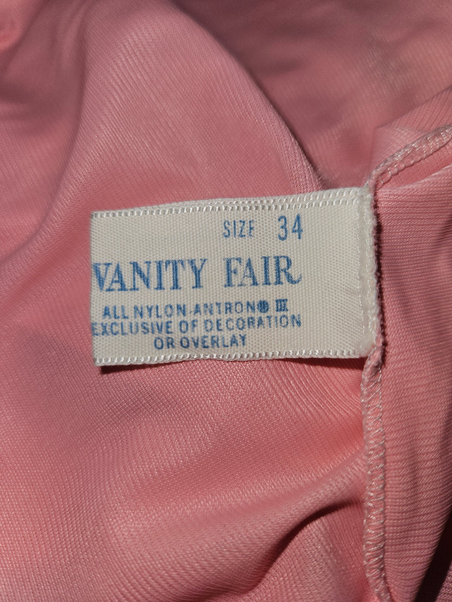 Vintage 60s Vanity Fair Pink Silky Bed Jacket Robe  Small image 6