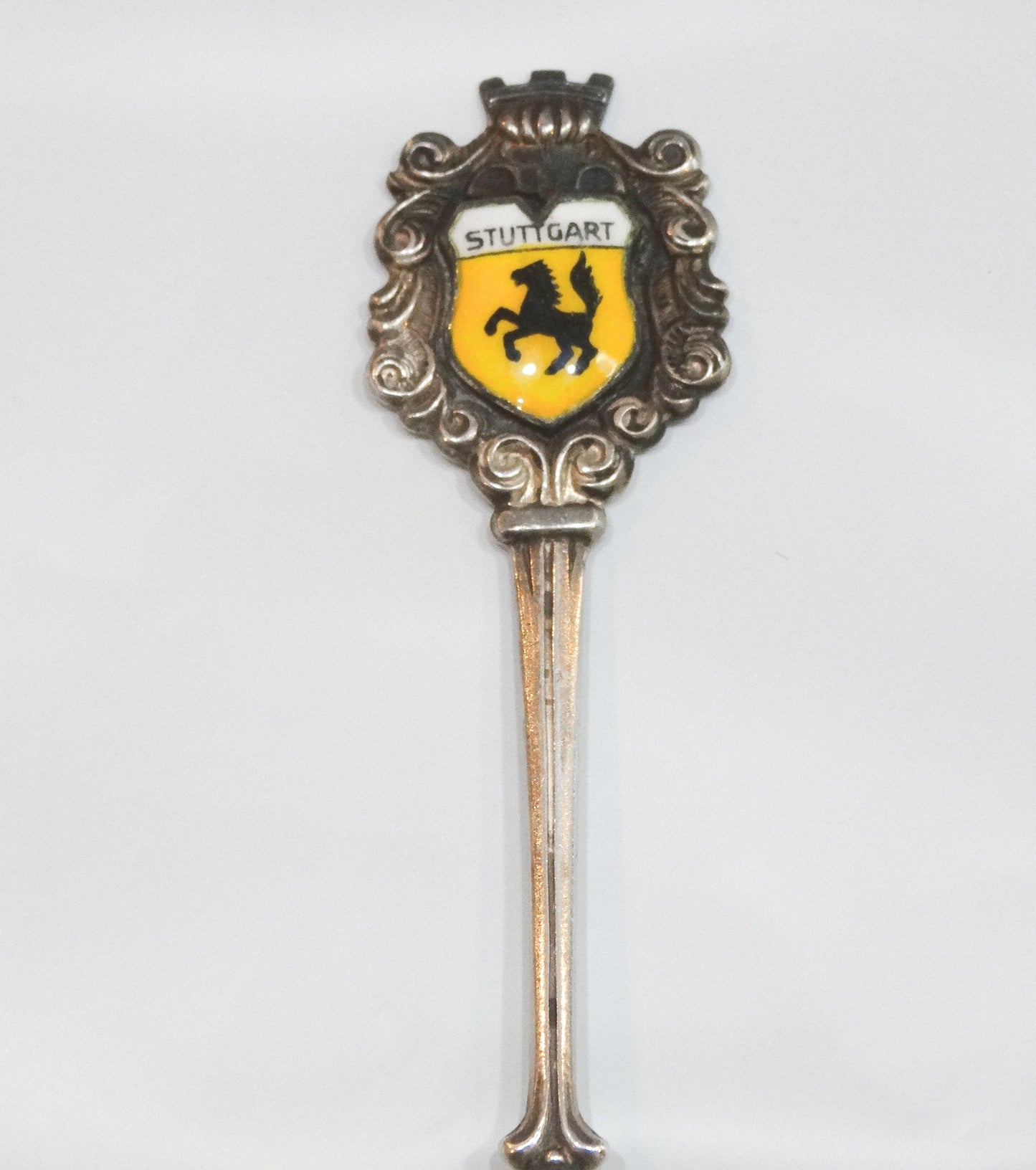 6 GERMANY Deutschland STERLING 800 SILVER ENAMEL SOUVENIR SPOONS image 6