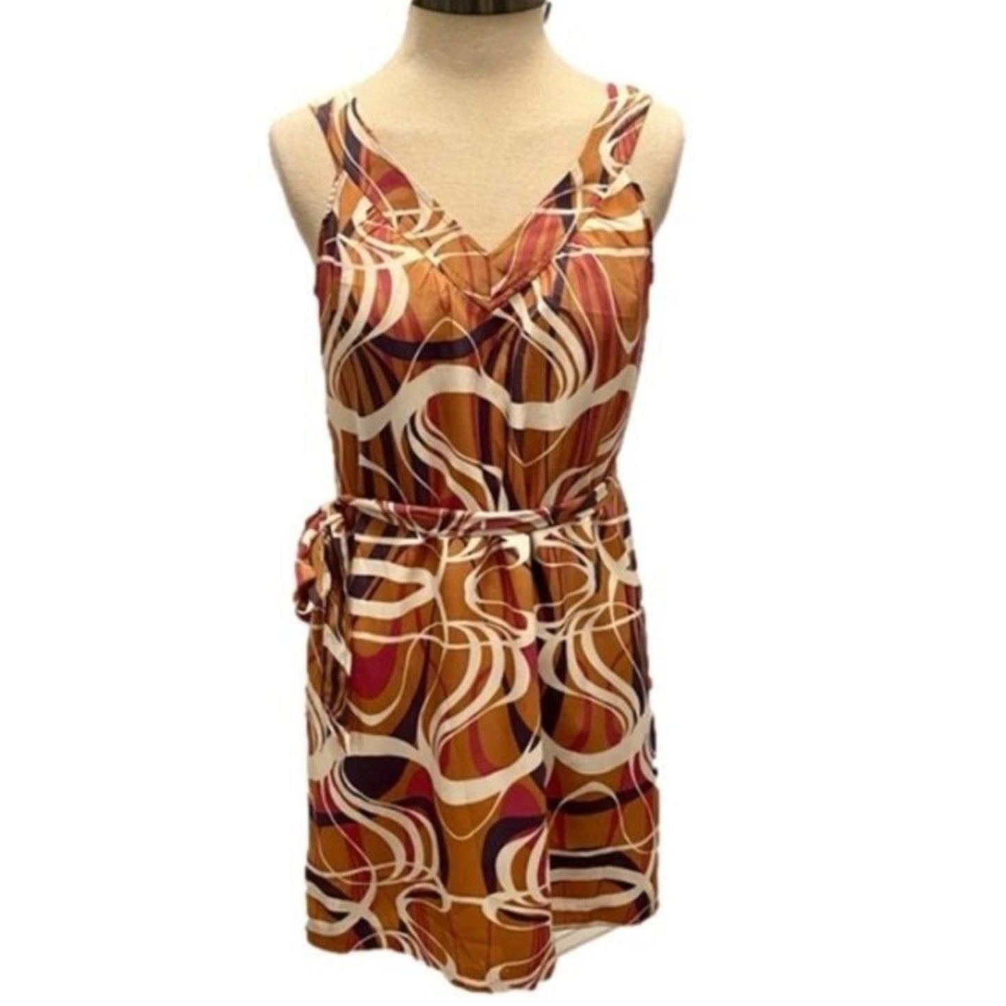 Banana Republic Midi Sheath Dress Earth Tones NWT