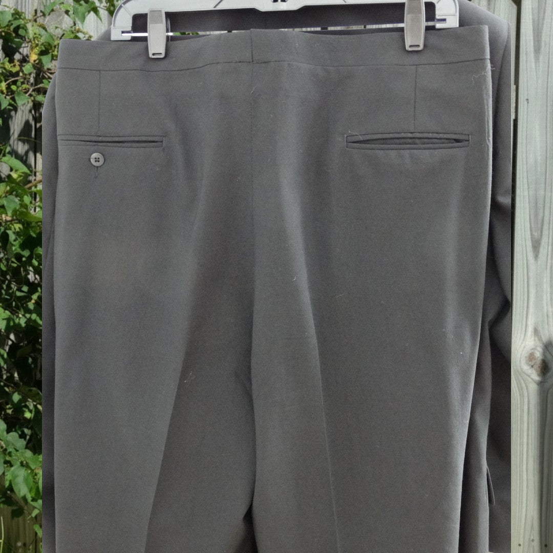 Vintage Pierre Cardin Wool Tuxedo Suit | Black Double-Breasted Jacket Pants image 3