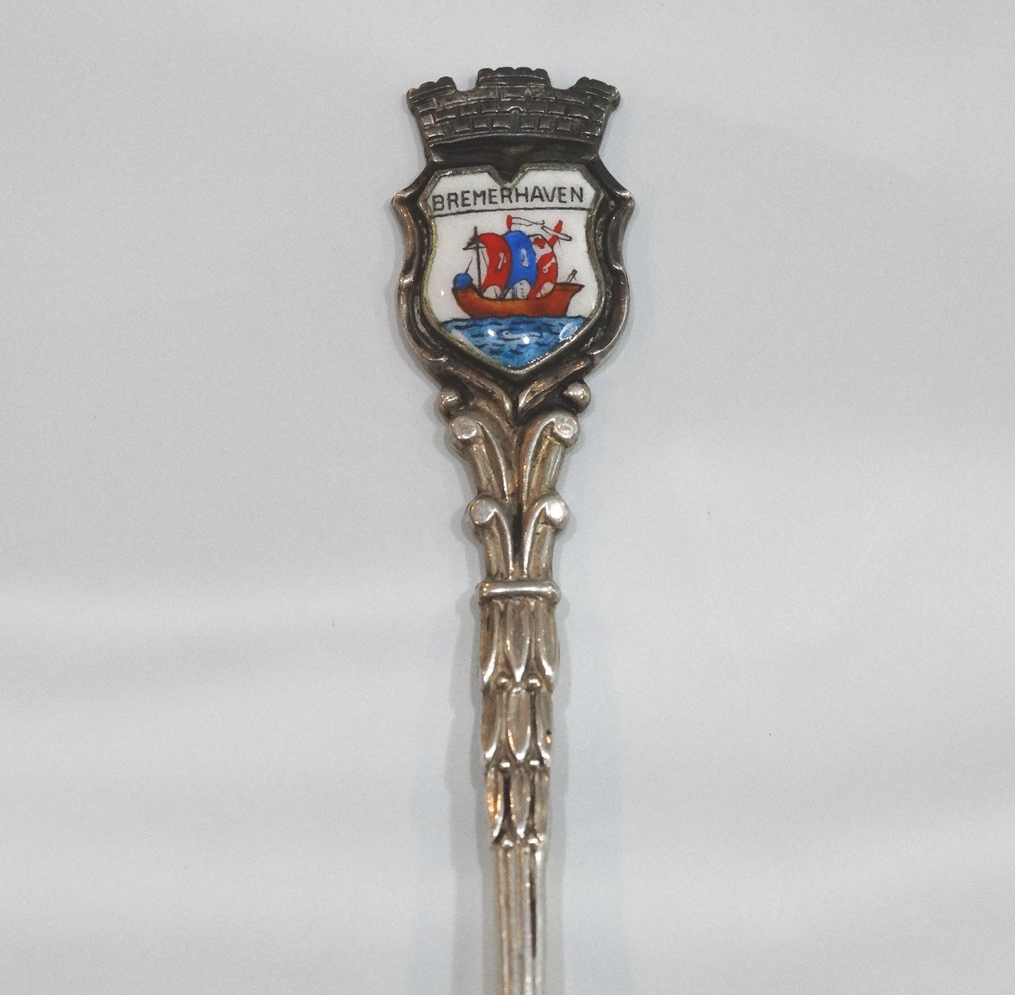 6 GERMANY Deutschland STERLING 800 SILVER ENAMEL SOUVENIR SPOONS image 8