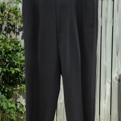 Vintage Pierre Cardin Wool Tuxedo Suit | Black Double-Breasted Jacket Pants image 4