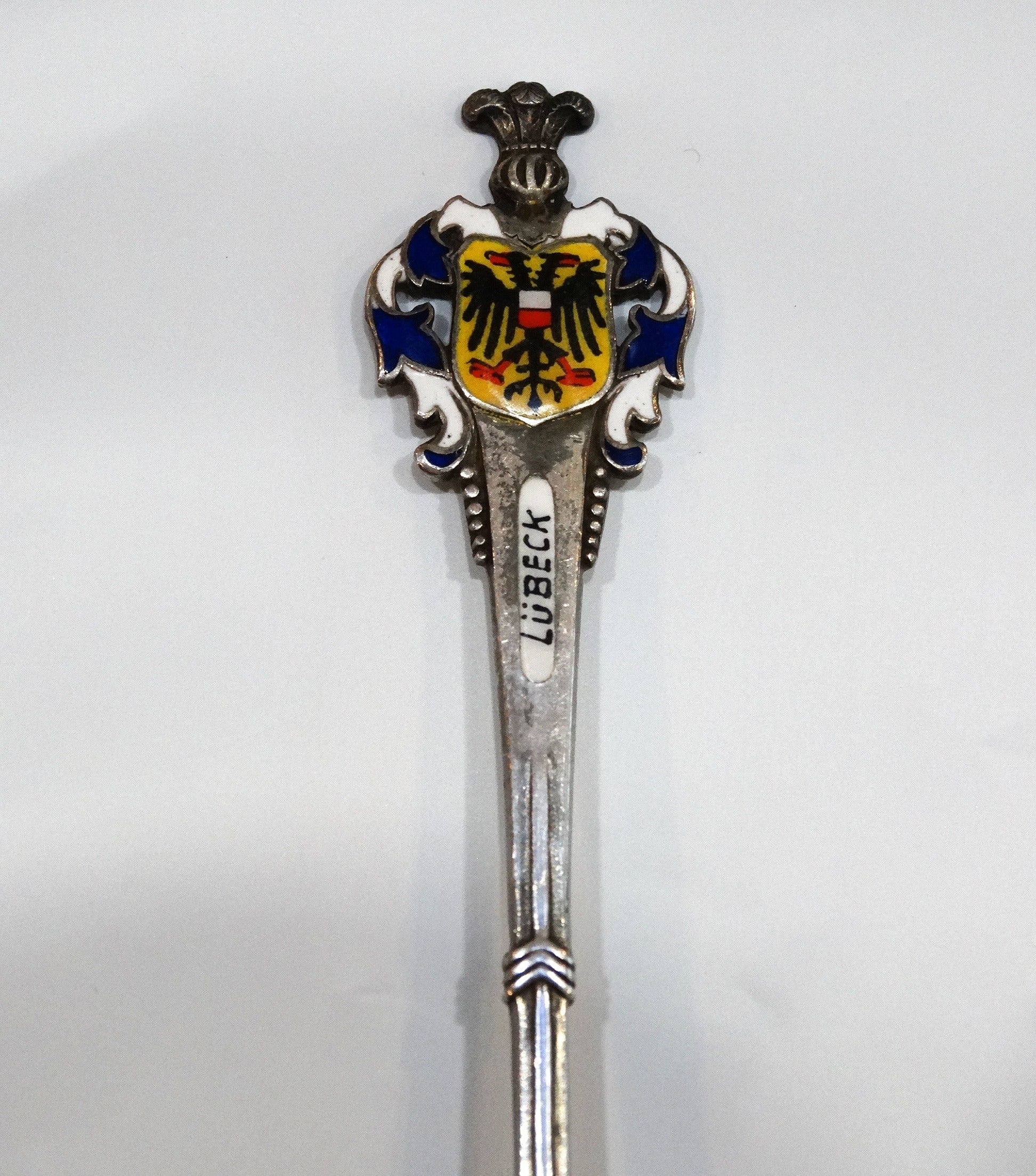 6 GERMANY Deutschland STERLING 800 SILVER ENAMEL SOUVENIR SPOONS image 7