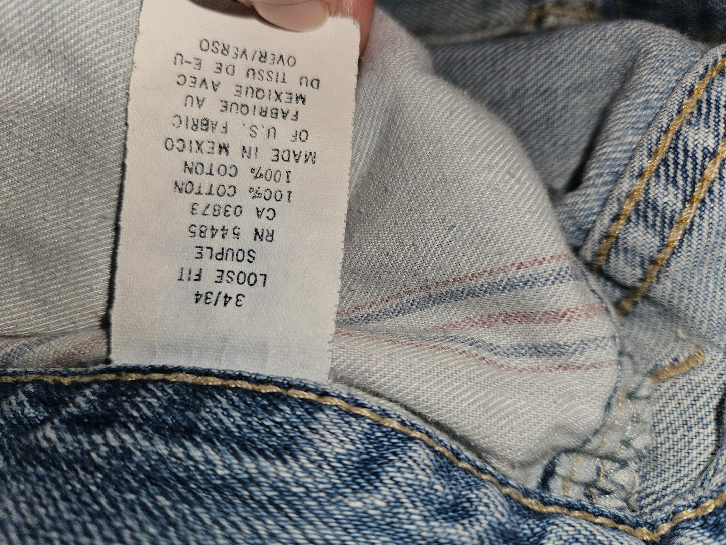American Eagle Men’s Straight Leg Jeans 34x34 Blue Denim – Worn Once