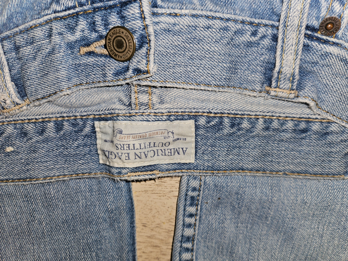 American Eagle Men’s Straight Leg Jeans 34x34 Blue Denim – Worn Once