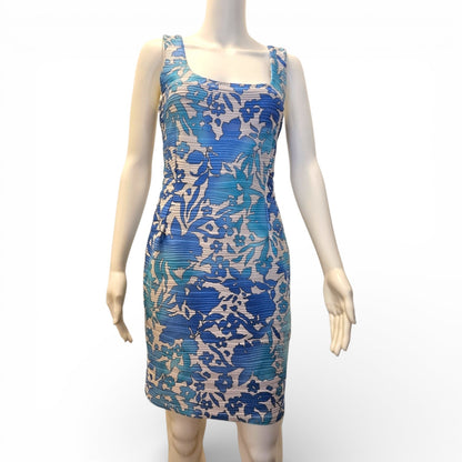 NWT J. Lo Jennifer Lopez Blue Open Back Dress  - Size Small