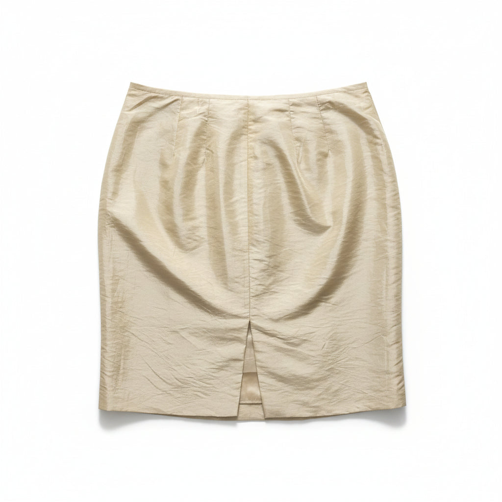 Calvin Klein Caramel Pencil Skirt lined with back slit Size 1X - NWT