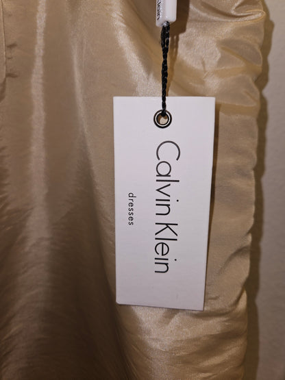 Calvin Klein Caramel Pencil Skirt lined with back slit Size 1X - NWT