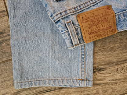 Vintage 90s Levi’s 512 Slim Fit Straight Leg Jeans | Light Wash Denim | Juniors 7 S