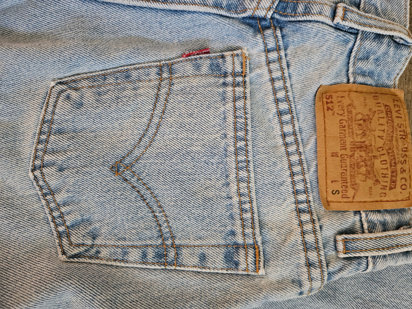 Vintage 90s Levi’s 512 Slim Fit Straight Leg Jeans | Light Wash Denim | Juniors 7 S
