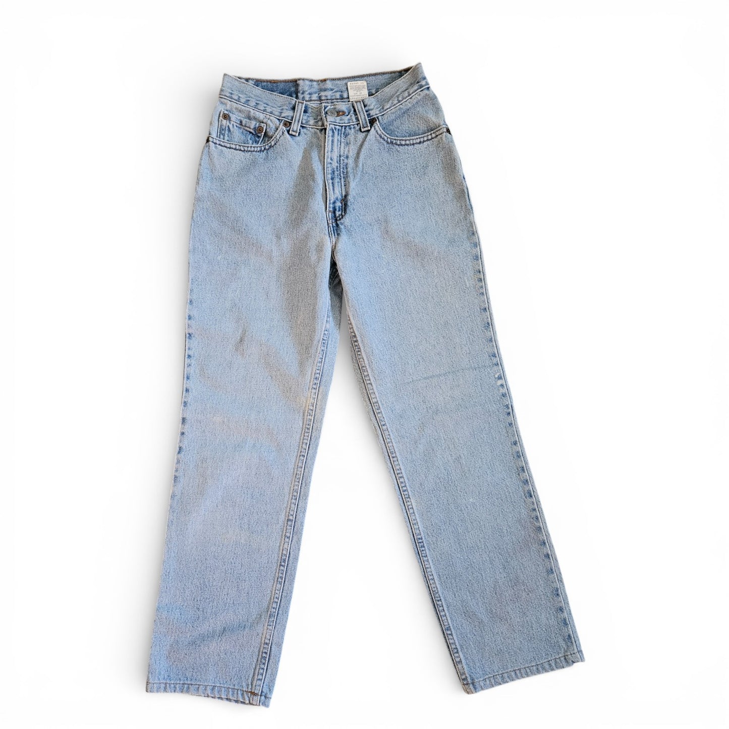 Vintage 90s Levi’s 512 Slim Fit Straight Leg Jeans | Light Wash Denim | Juniors 7 S