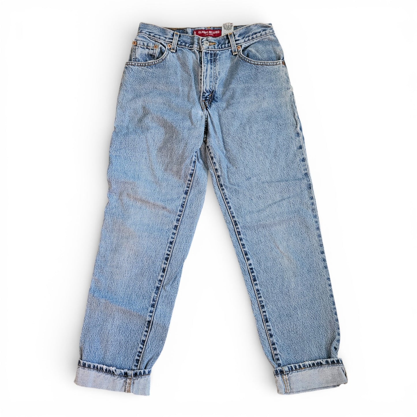 Vintage Levi’s 550 Classic Relaxed Tapered Jeans | Vintage Light Wash | 8 Mis M