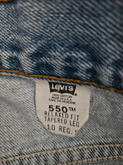 Vintage Levi’s 550 Relaxed Fit Tapered Jeans | Light Wash | 28x28