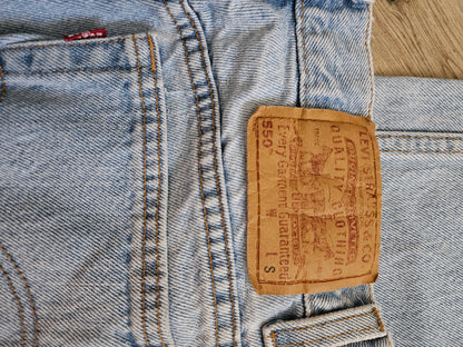 Vintage Levi’s 550 Relaxed Fit Tapered Jeans | Light Wash | 28x28