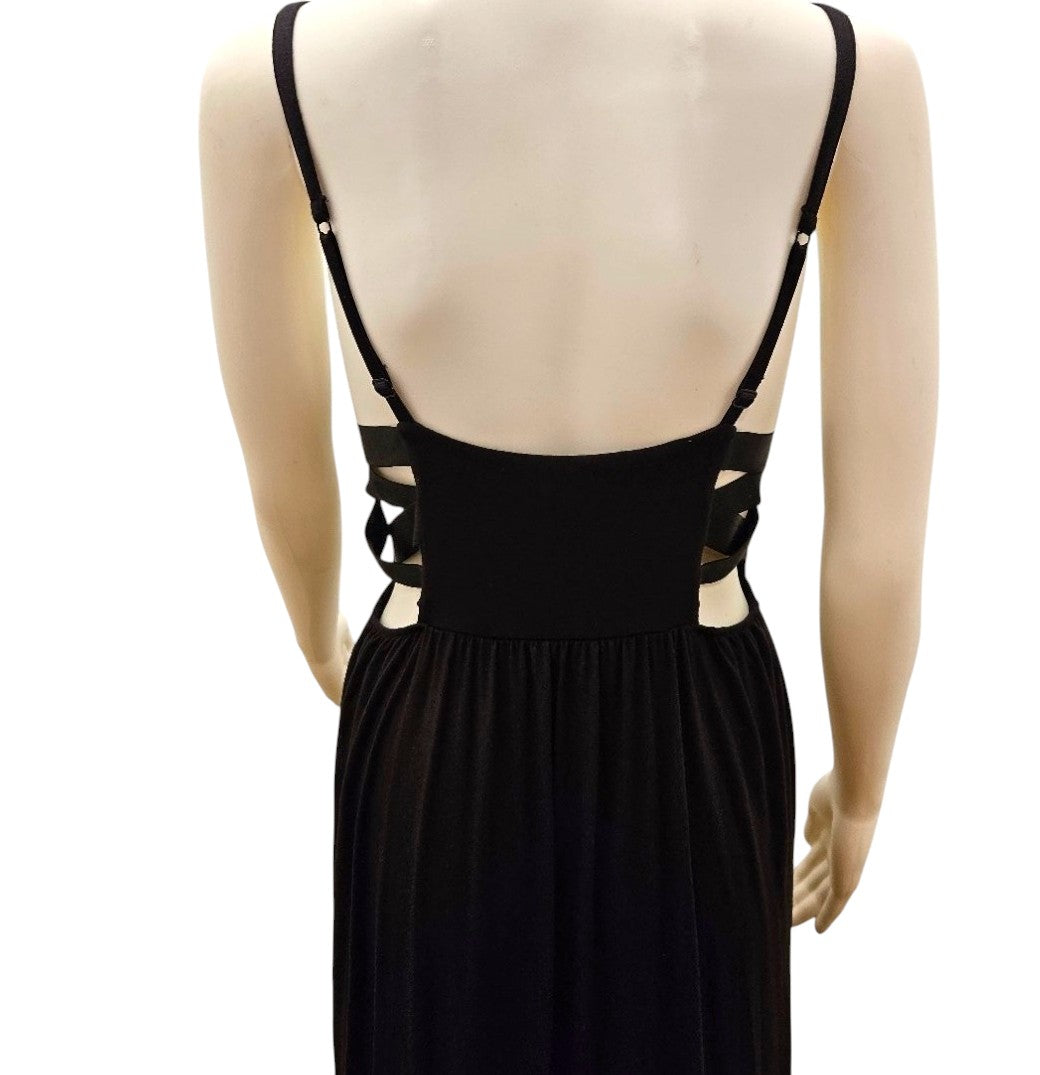 Victoria's Secret VS Black Cut-Out Maxi Sundress - NWOT