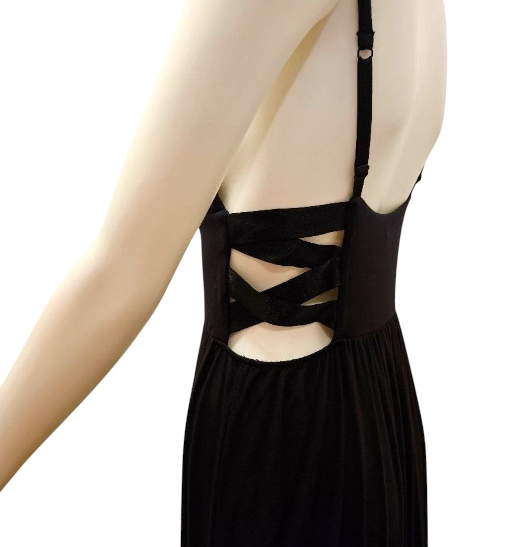 Victoria's Secret VS Black Cut-Out Maxi Sundress - NWOT