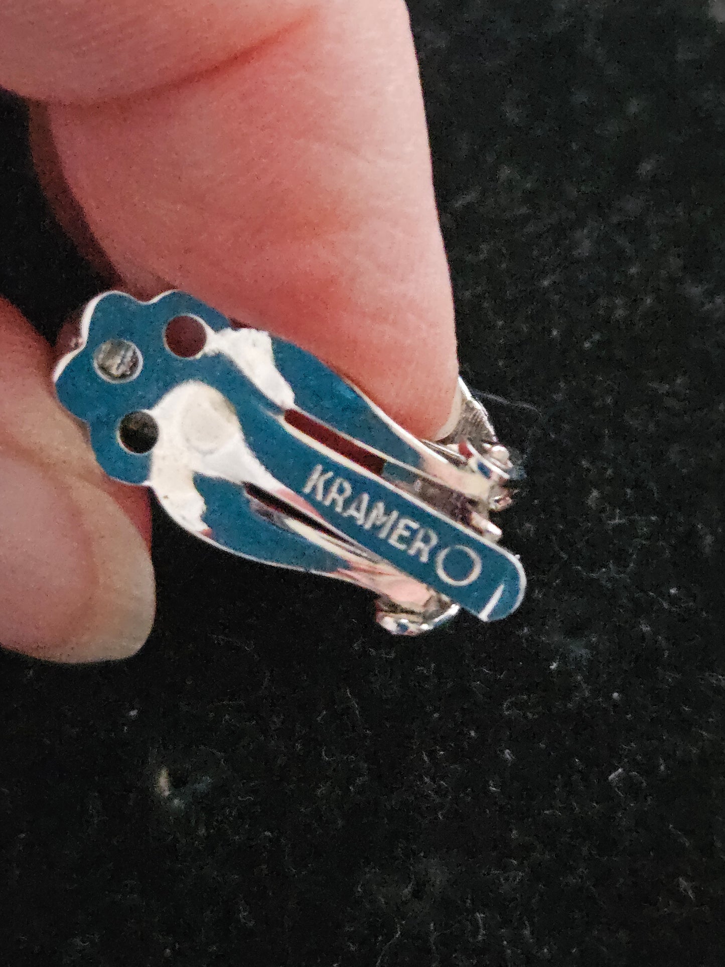 Vintage 1950s 1960s Kramer Brushed Silver Crescent Clip-On Earrings – Mid-Century Modern