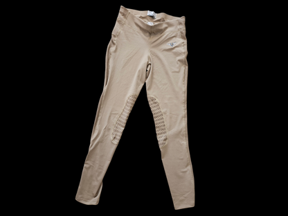 TuffRider Women's Ventilated Schooling Tights - Tan Size M NWOT