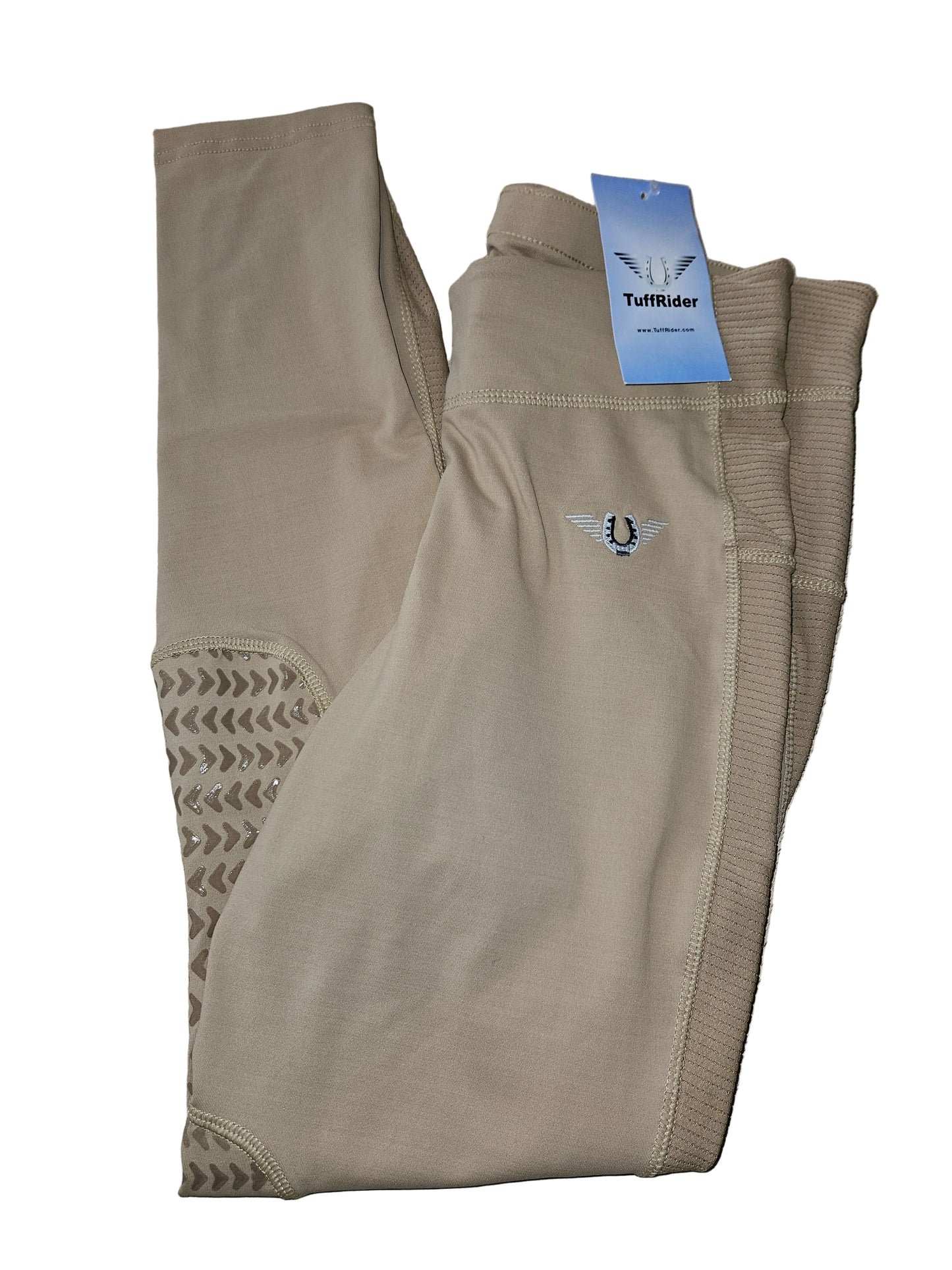 TuffRider Women's Ventilated Schooling Tights - Tan Size M NWOT