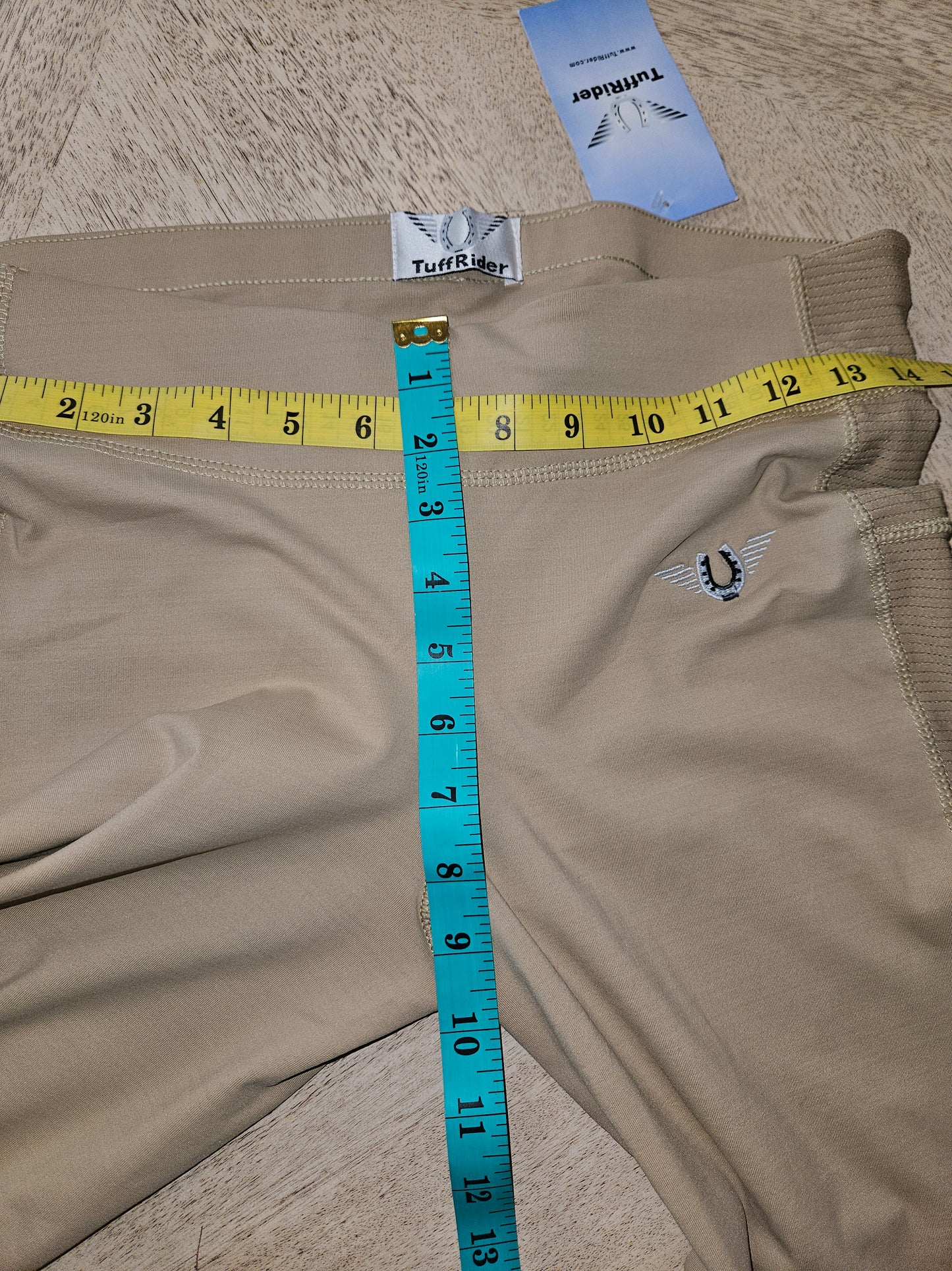 TuffRider Women's Ventilated Schooling Tights - Tan Size M NWOT