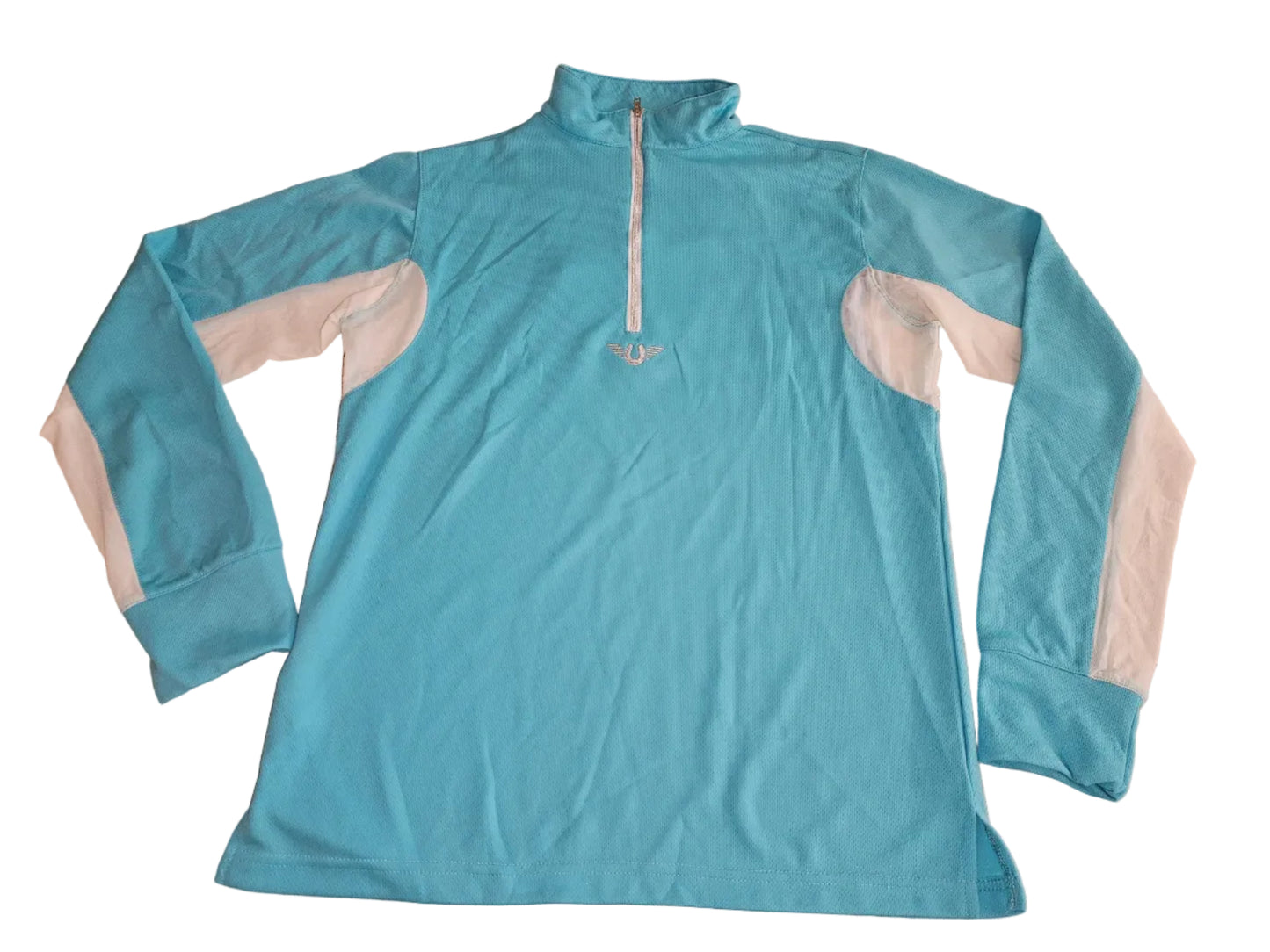TuffRider Ventilated Technical Long Sleeve Sport Shirt - Aqua