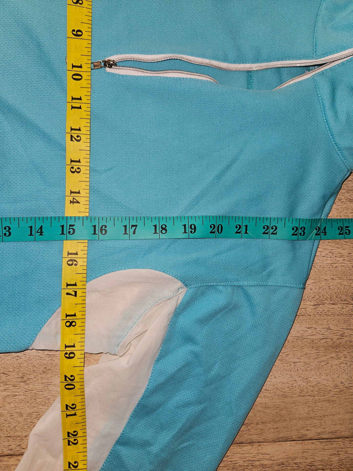 TuffRider Ventilated Technical Long Sleeve Sport Shirt - Aqua