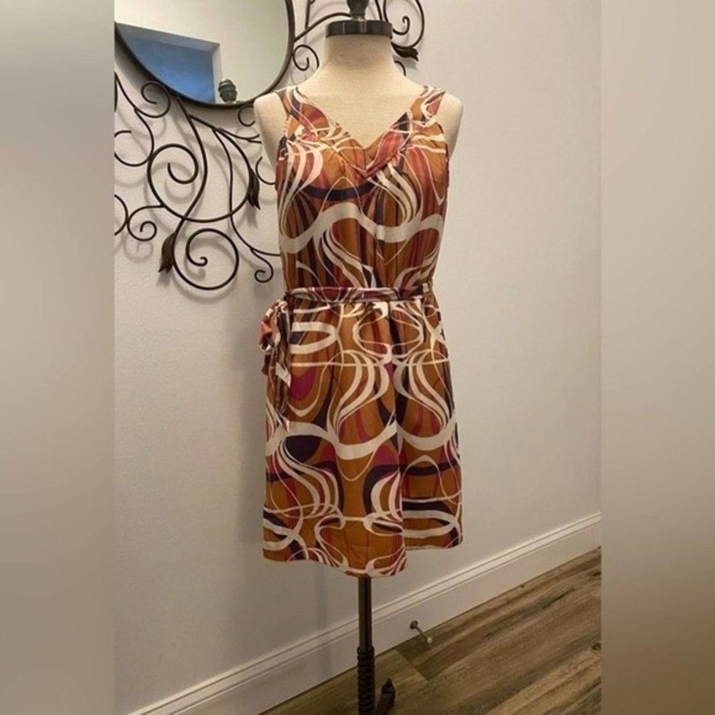 Banana Republic Midi Sheath Dress Earth Tones NWT