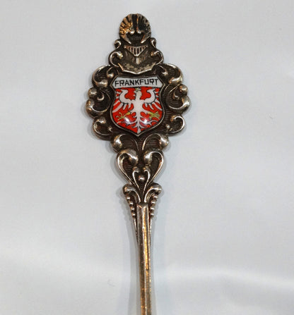 6 GERMANY Deutschland STERLING 800 SILVER ENAMEL SOUVENIR SPOONS image 4