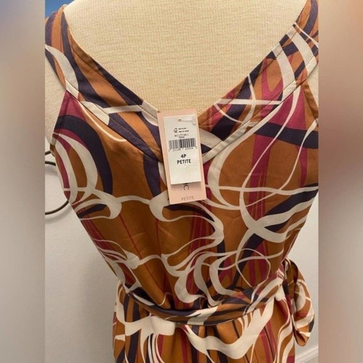 Banana Republic Midi Sheath Dress Earth Tones NWT