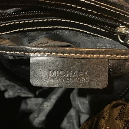 Michael Kors Astor Leather Studded Tote Black Chain Strap – Like New