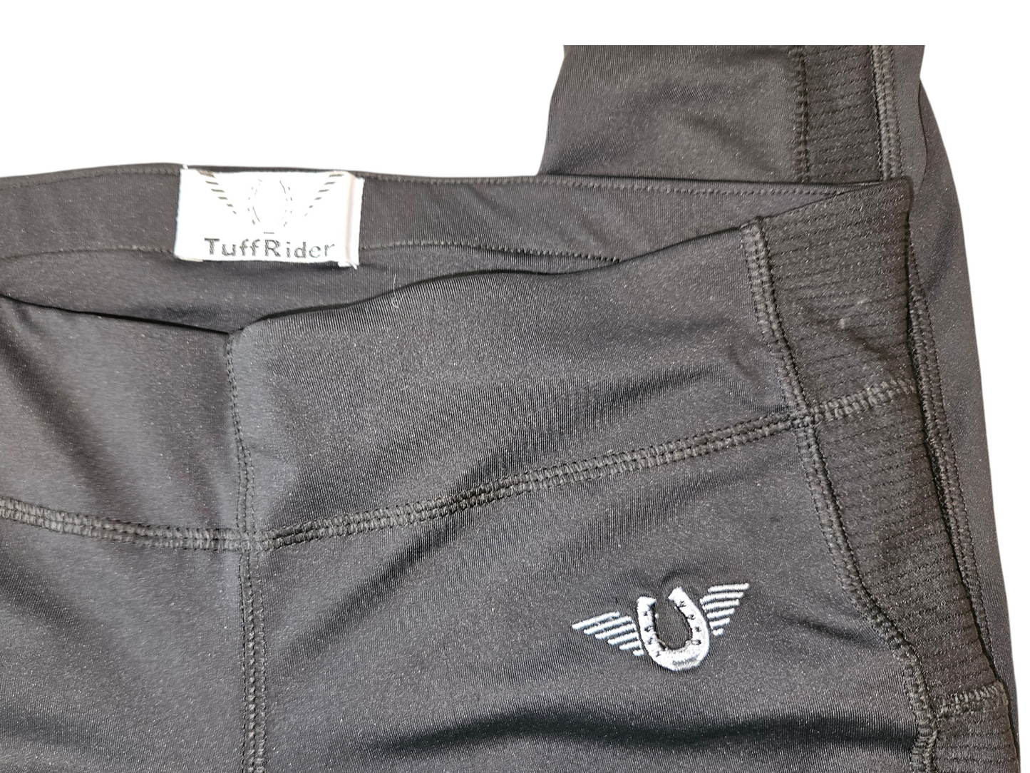 TuffRider Women's Ventilated Schooling Tights - Black/Black Size M NWOT