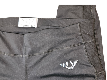 TuffRider Women's Ventilated Schooling Tights - Black/Black Size M NWOT