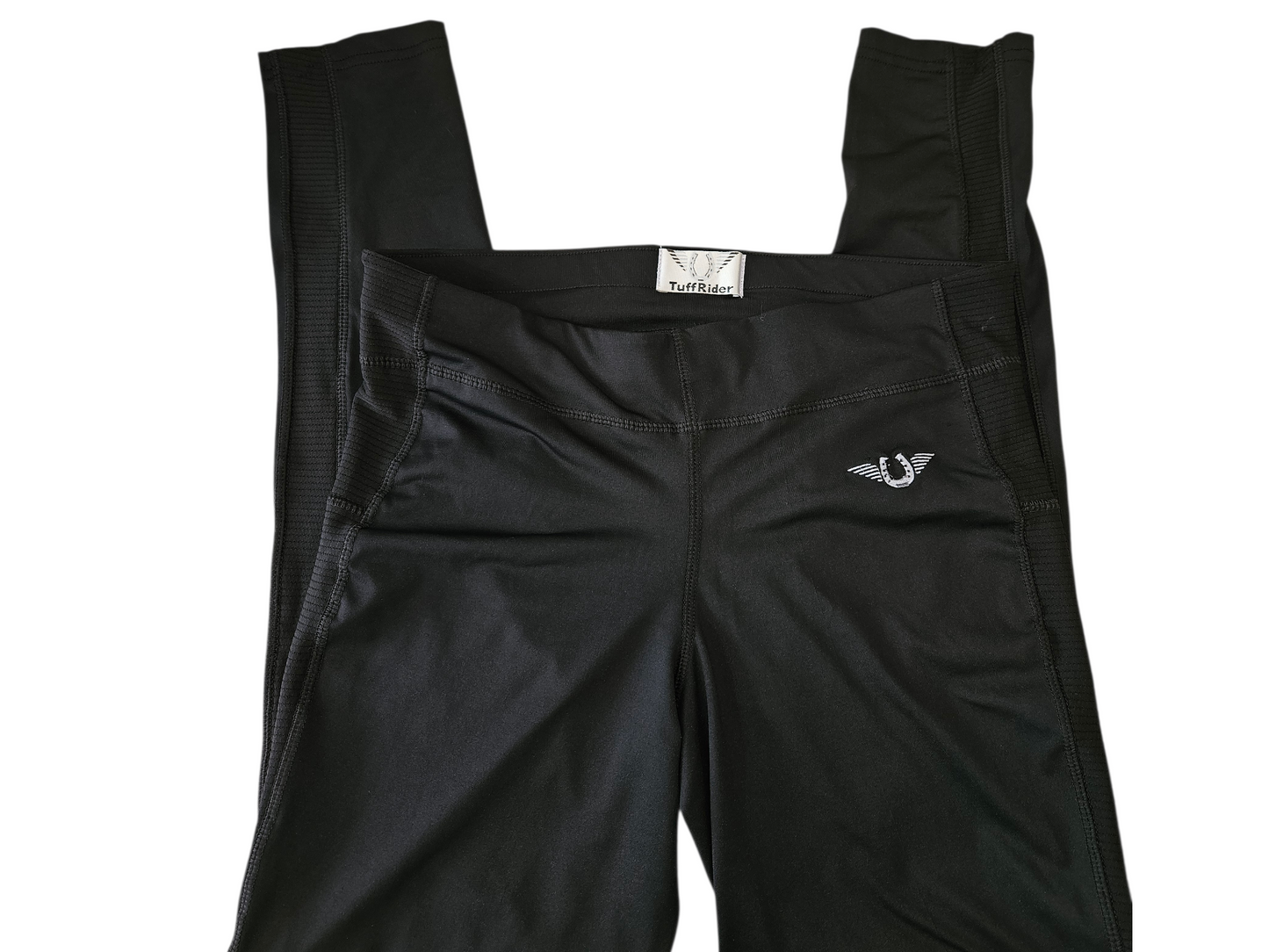 TuffRider Women's Ventilated Schooling Tights - Black/Black Size M NWOT