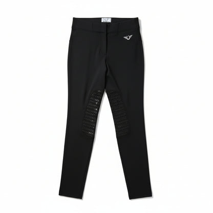 TuffRider Women's Ventilated Schooling Tights - Black/Black Size M NWOT