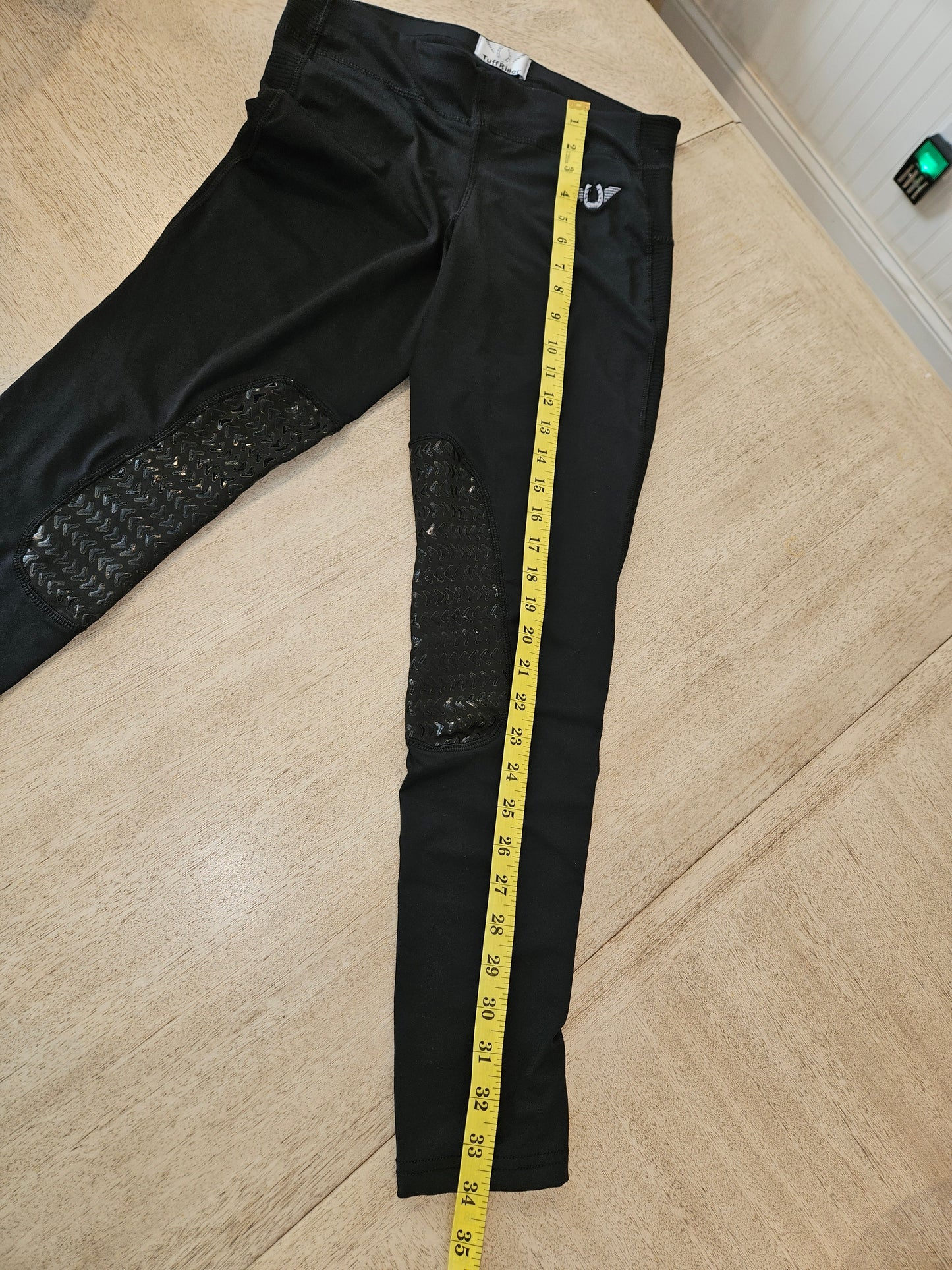 TuffRider Women's Ventilated Schooling Tights - Black/Black Size M NWOT