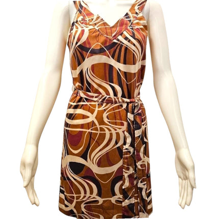 Banana Republic Midi Sheath Dress Earth Tones NWT