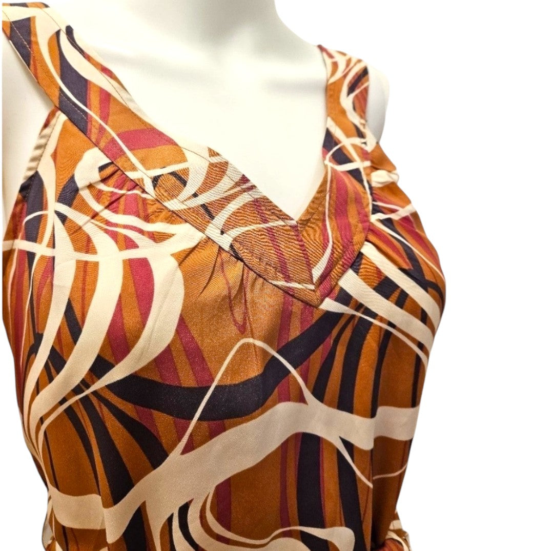 Banana Republic Midi Sheath Dress Earth Tones NWT