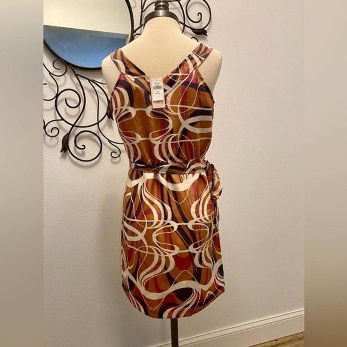 Banana Republic Midi Sheath Dress Earth Tones NWT