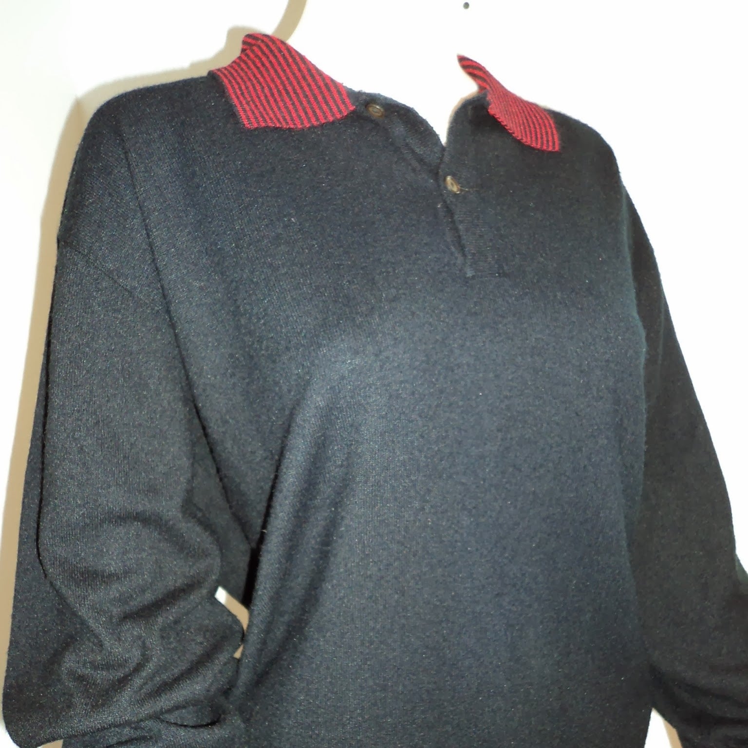Vtg 60s 70s Cozy Grandpa Boyfriend Oversized Sweater Jumper image 3